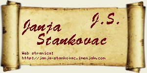 Janja Stankovac vizit kartica